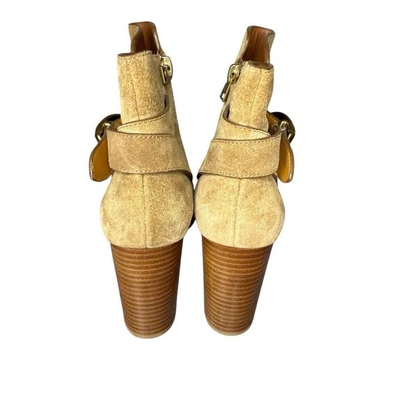 NEW Coach Tan Suede Leather Delaney Signature Buckle Boots sz 6 - Picture 5 of 7